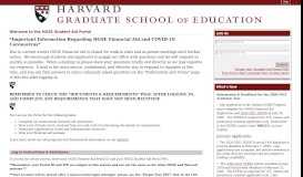 
							         (HGSE Student Aid Portal) Student Log In - Harvard								  
							    