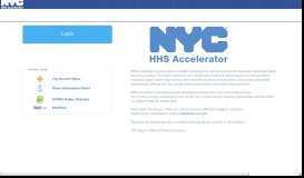 
							         HHS Accelerator Login - NYC.gov								  
							    