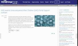 
							         HHS awards Unaccompanied Alien Children (UAC) Portal Support ...								  
							    