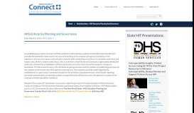 
							         HHS Enterprise Planning and Governance - Healthcare IT Connect								  
							    