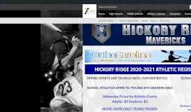 
							         Hickory Ridge Middle School Athletics								  
							    