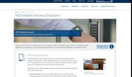 
							         HID Mobile Access - Solutions for Security - HID Global								  
							    