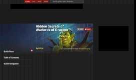 
							         Hidden Secrets of Warlords of Draenor - Guides - Wowhead								  
							    