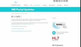 
							         HIE Portal Updates - Health Current								  
							    