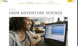 
							         High Adventure Science | National Geographic Society								  
							    