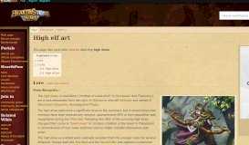 
							         High elf art - Hearthstone Wiki								  
							    