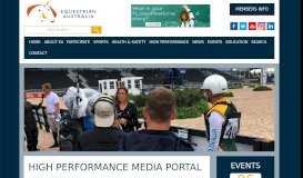 
							         High Performance Media Portal | Equestrian Australia								  
							    
