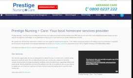 
							         High-quality Homecare Services | Prestige Nursing + Care								  
							    