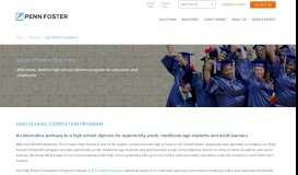 
							         High School Completion Solution | Penn Foster								  
							    