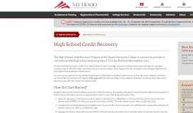 
							         High School Credit Recovery - Mt. Hood Community College								  
							    