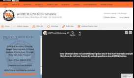 
							         High School / Overview - White Plains Public Schools								  
							    