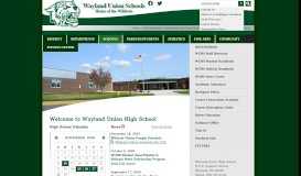 
							         High School - Schools - Wayland Union Schools								  
							    