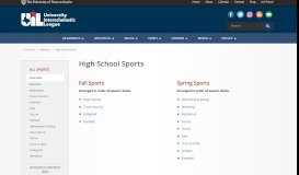
							         High School Sports — University Interscholastic League (UIL)								  
							    