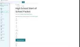 
							         High School Start of School Packet | Physician | School Bus - Scribd								  
							    