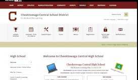 
							         High School / Welcome - Cheektowaga Central School District								  
							    