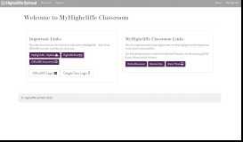 
							         Highcliffe Transition Portal | Highcliffe School								  
							    