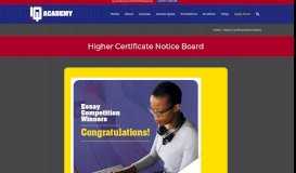 
							         Higher Certificate Notice Board | iQ Academy								  
							    
