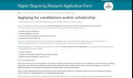 
							         Higher Degree by Research :: Apply Online - Deakin University								  
							    