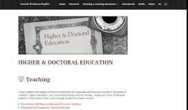 
							         Higher & Doctoral Education - Amanda Rockinson								  
							    