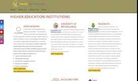 
							         HIGHER EDUCATION INSTITUTIONS - VarsityVarsatile.com-Home								  
							    