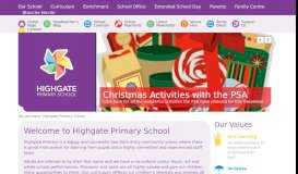 
							         Highgate Primary School | A School that loves learning								  
							    