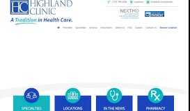 
							         Highland Clinic								  
							    