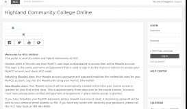 
							         Highland Community College Online								  
							    