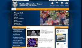 
							         Highland Elementary School / Homepage								  
							    