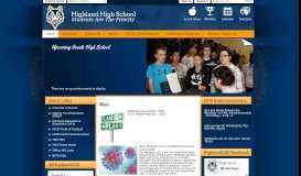 
							         Highland High School / Homepage								  
							    
