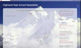 
							         Highland High School Newsletter: Highland 2/5-2/12/18								  
							    