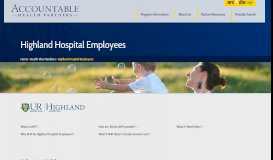 
							         Highland Hospital Employees - Accountable Health Partners								  
							    