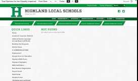 
							         Highland Local Schools								  
							    