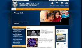 
							         Highland Middle School / Homepage								  
							    