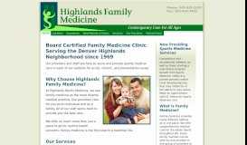 
							         Highlands Family Medicine - Denver, Colorado								  
							    