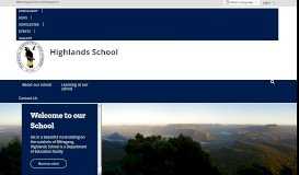 
							         Highlands School: Home								  
							    