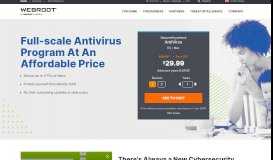 
							         Highly Rated Antivirus Software Program | Webroot								  
							    