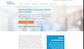
							         Highmark Blue Cross Blue Shield West Virginia | HealthMarkets								  
							    