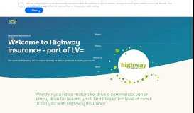 
							         Highway Insurance | Car, Van, Motorcycle and specialist vehicle ...								  
							    