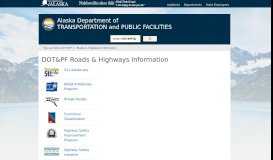 
							         Highways, Transportation & Public Facilities, State of Alaska								  
							    