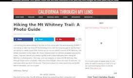 
							         Hiking the Mt Whitney Trail: A Photo Guide - California Through My Lens								  
							    