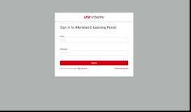 
							         Hikvision E-Learning Portal: Sign in								  
							    