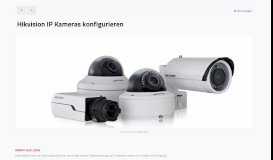 
							         Hikvision IP Kameras konfigurieren mit intelligenten Softwareclients								  
							    