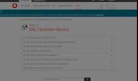 
							         Hilfe | DSL-Techniker-Service - Internet - Vodafone								  
							    