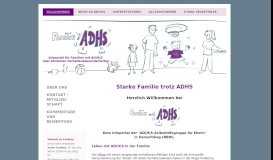 
							         Hilfe und Rat bei ADHS/ADS - für Eltern und Familie								  
							    