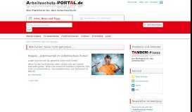 
							         Hilfe zum Arbeitsschutz-Portal der TANDEM Media GmbH								  
							    