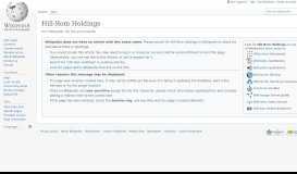 
							         Hill-Rom Holdings - Wikipedia								  
							    