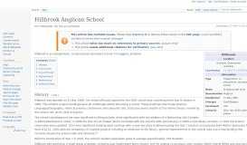 
							         Hillbrook Anglican School - Wikipedia								  
							    