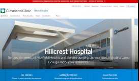 
							         Hillcrest Hospital | Hospital in Mayfield Heights, OH 44124								  
							    