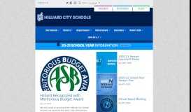 
							         Hilliard City Schools | Ready for Tomorrow								  
							    