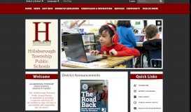 
							         Hillsborough Township Public Schools: Home								  
							    